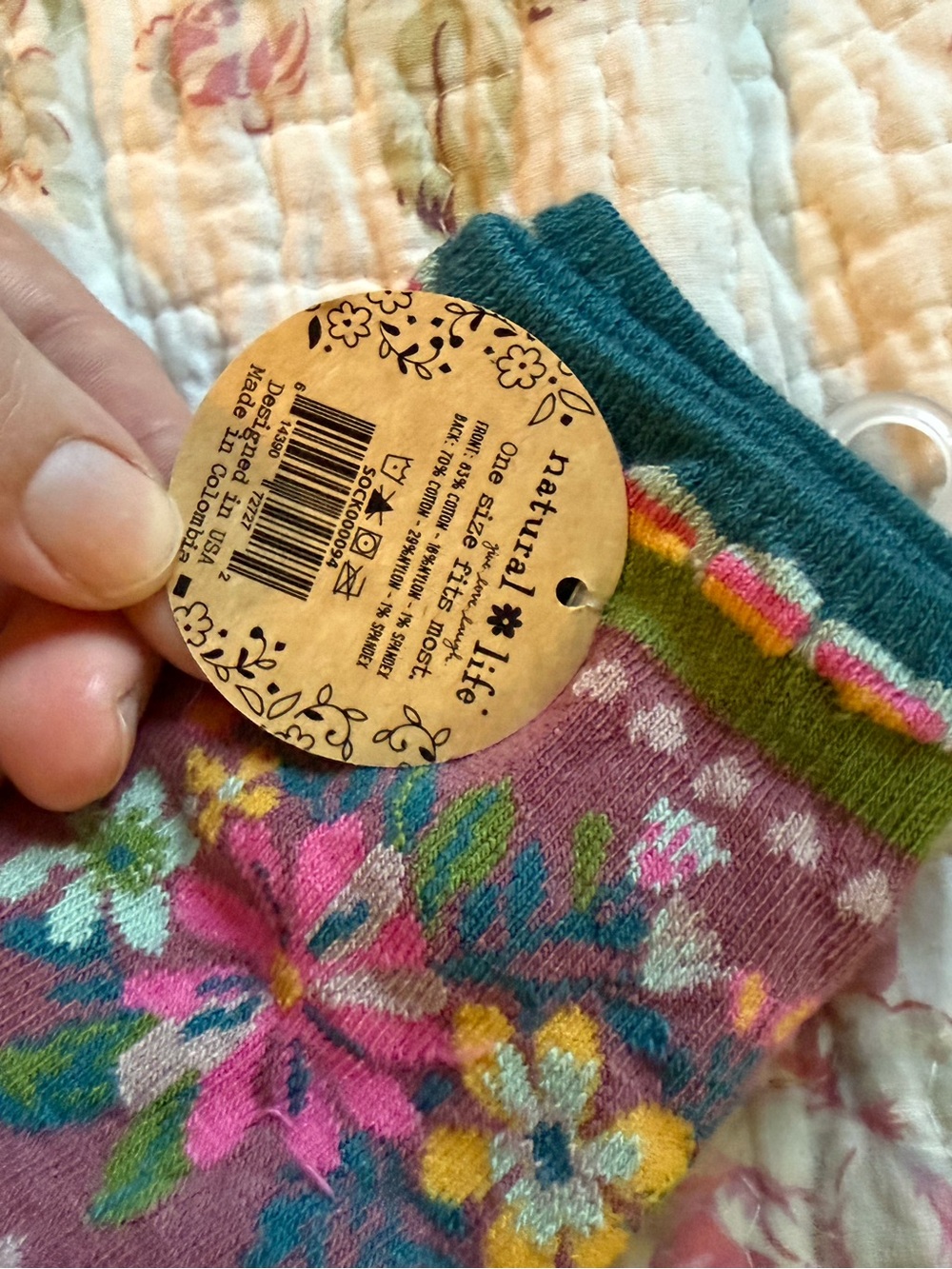 Natural Life Set of 2 Pairs of Socks - Picture 3 of 3